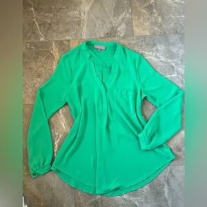 Flowy Green Blouse